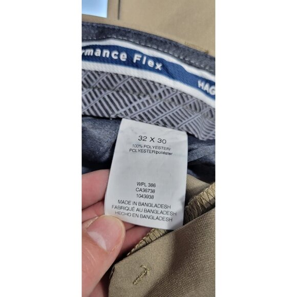 Haggar Mens Performance Comfort Flex Waistband Wrinkle Free Dress Pants Size 32 - Picture 11 of 11
